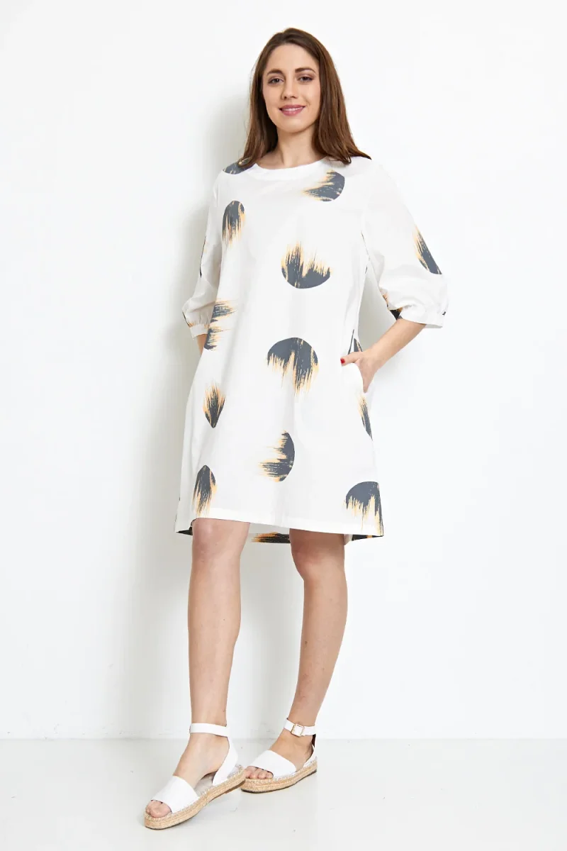 Robe à motifs cercles flamboyants - Imagen 2