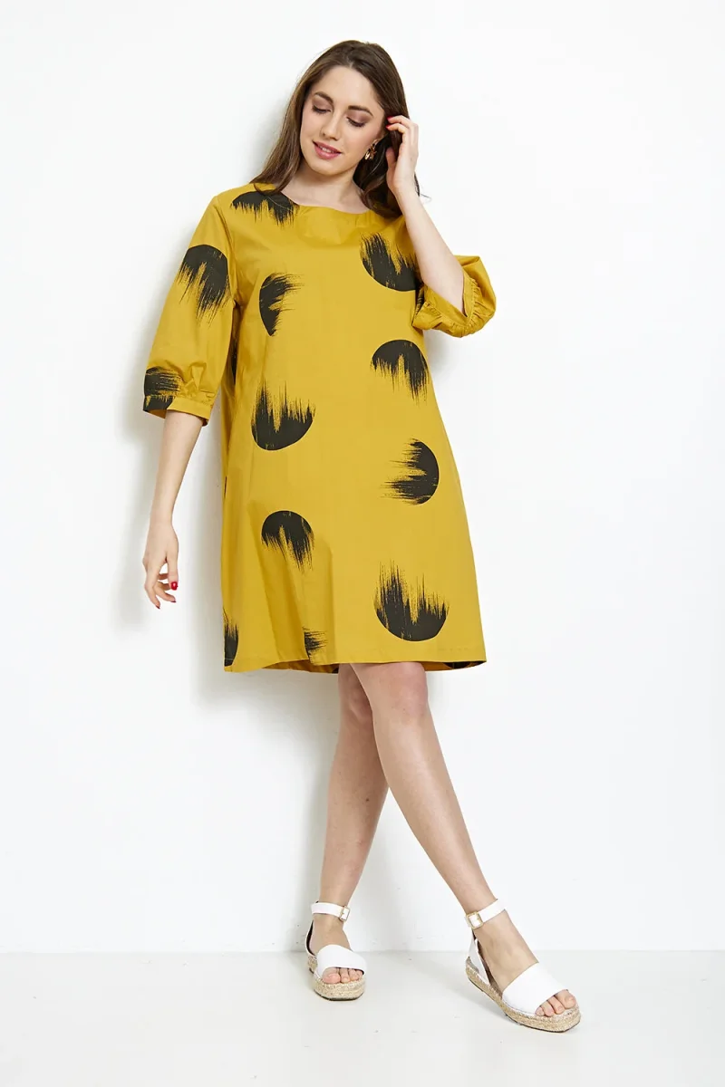 Robe à motifs cercles flamboyants - Imagen 5