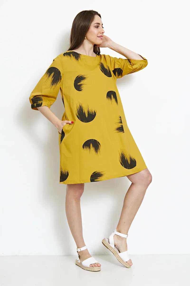 Robe à motifs cercles flamboyants - Imagen 6