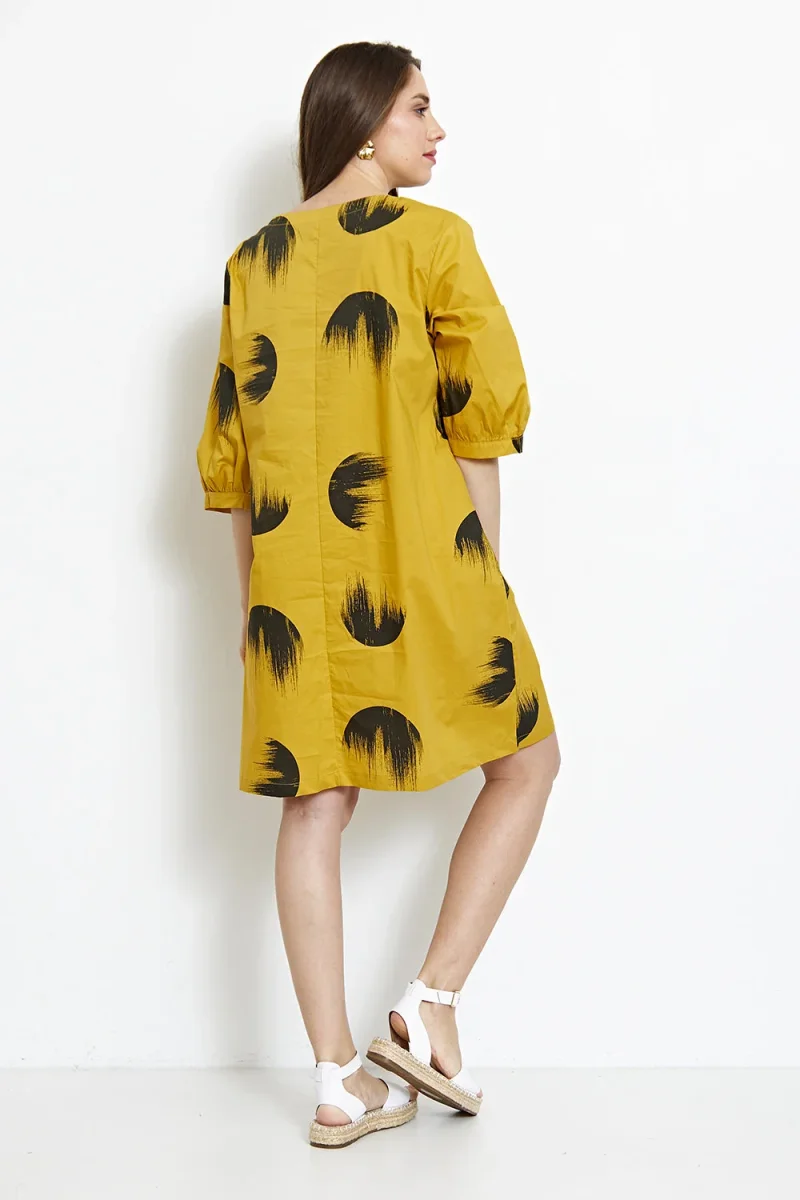 Robe à motifs cercles flamboyants - Imagen 7