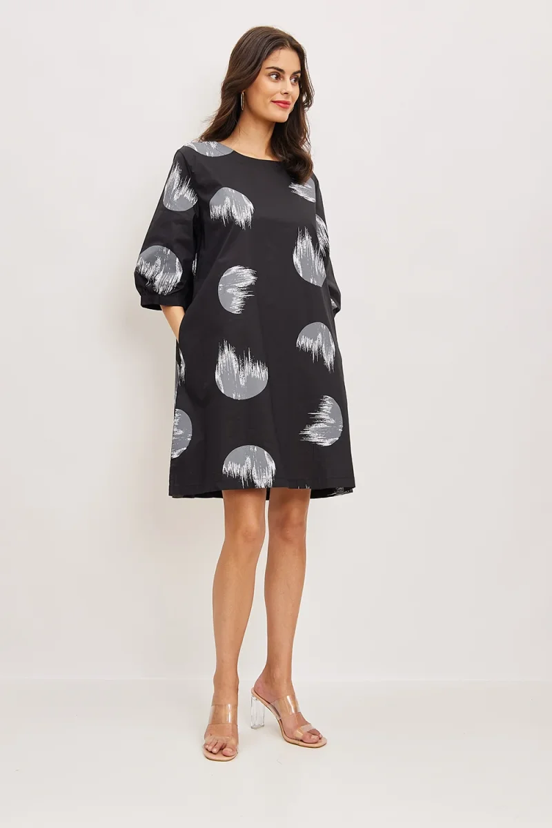 Robe à motifs cercles flamboyants - Imagen 9