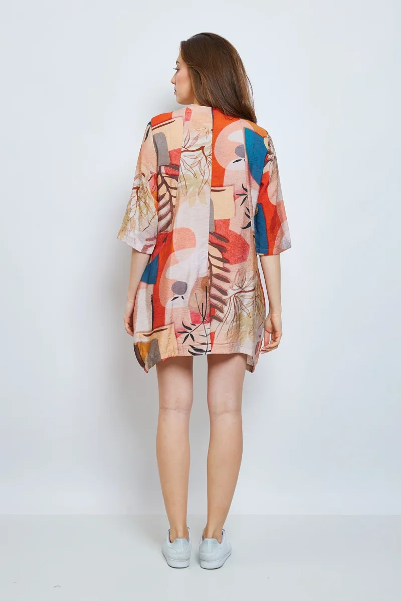 Robe orangée aux couleurs vibrantes - Imagen 4