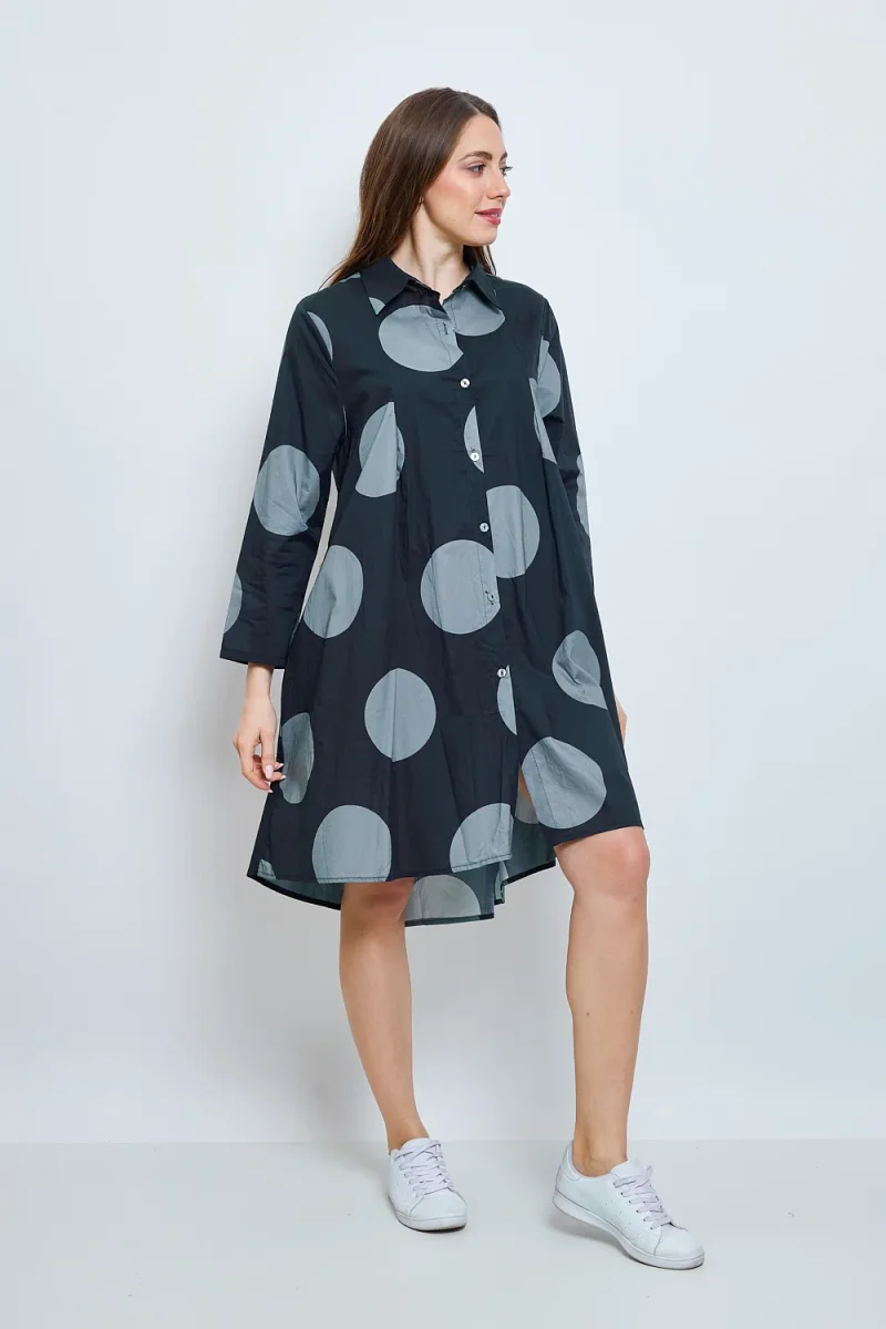 Chemise à ronds bleus - Imagen 3