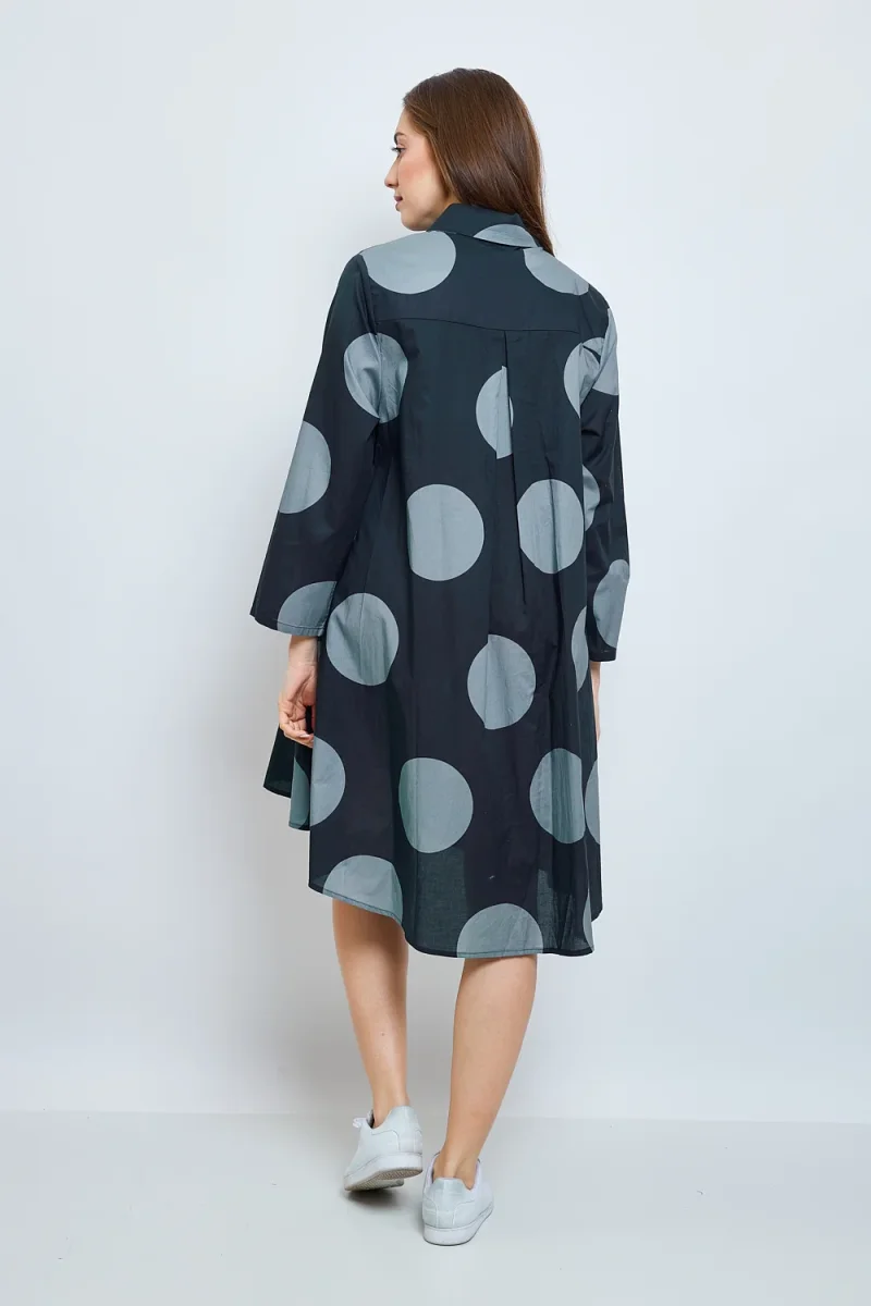 Chemise à ronds bleus - Imagen 4