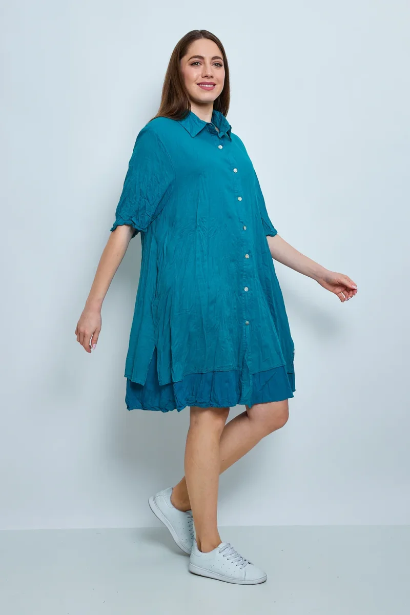Chemise en coton froissée - Imagen 9