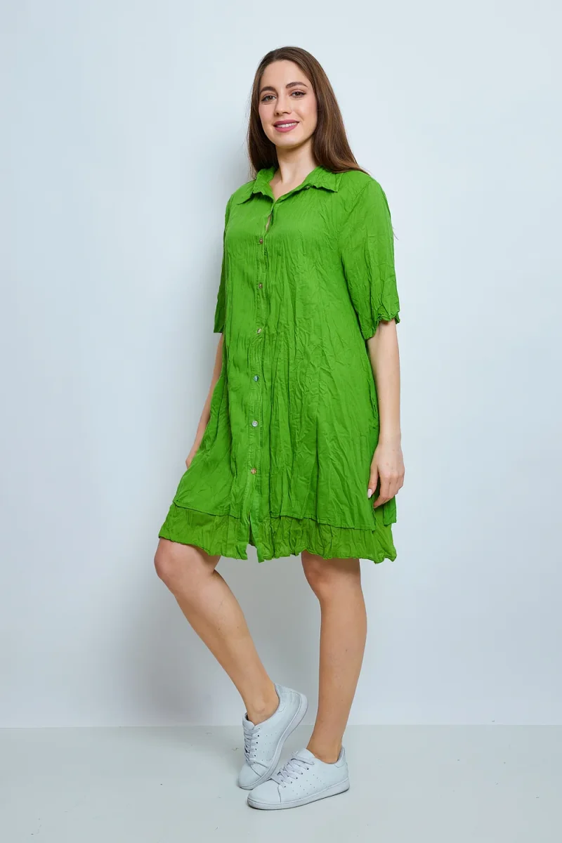 Chemise en coton froissée - Imagen 6