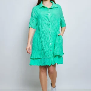 Chemise en coton froissée