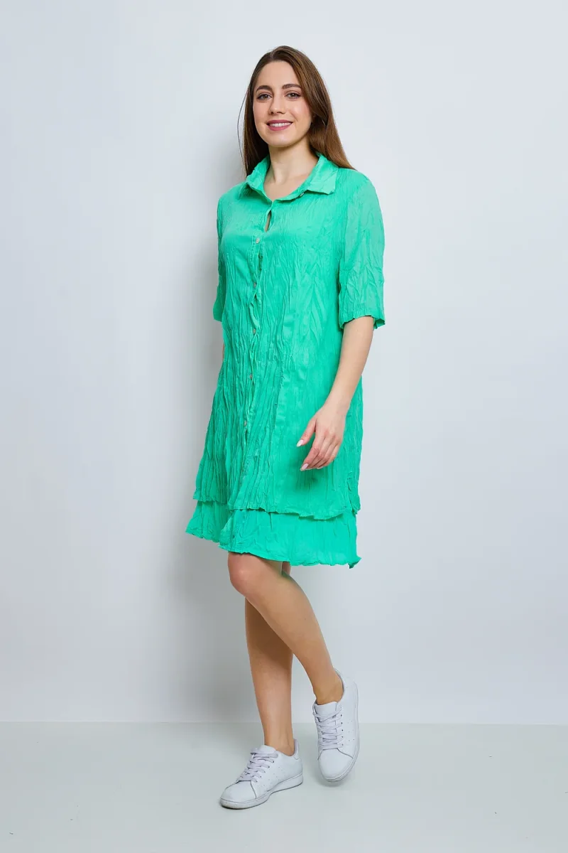 Chemise en coton froissée - Imagen 3