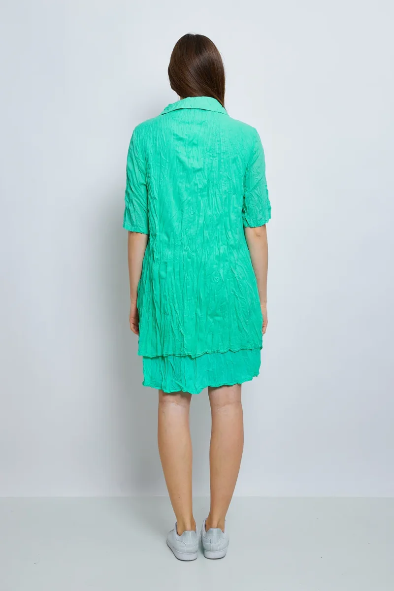 Chemise en coton froissée - Imagen 4