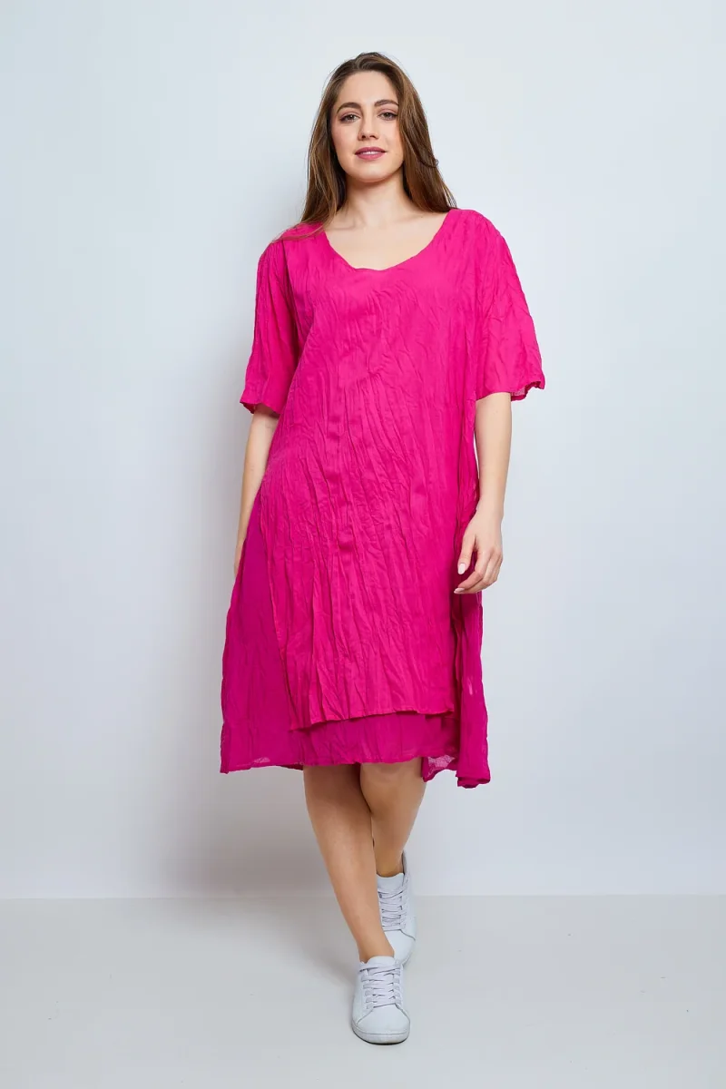 Robe en coton froissée - Imagen 2