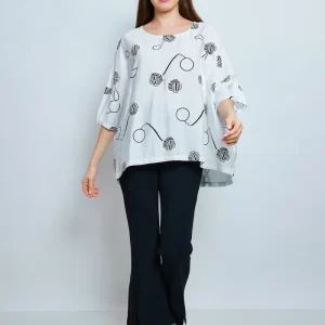 Blouse aux imprimés en forme de balles