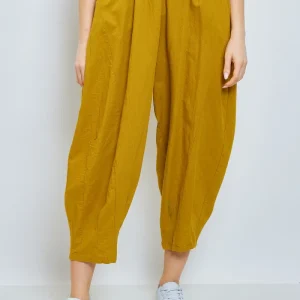 Pantalon loose en lin et coton