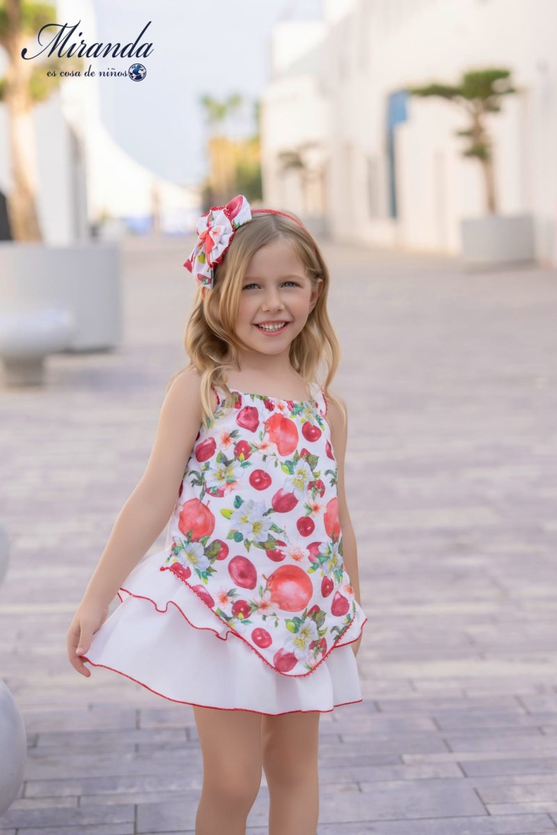 Vestido niña estampado frutal verano Miranda Ref 0600/V - Imagen 3