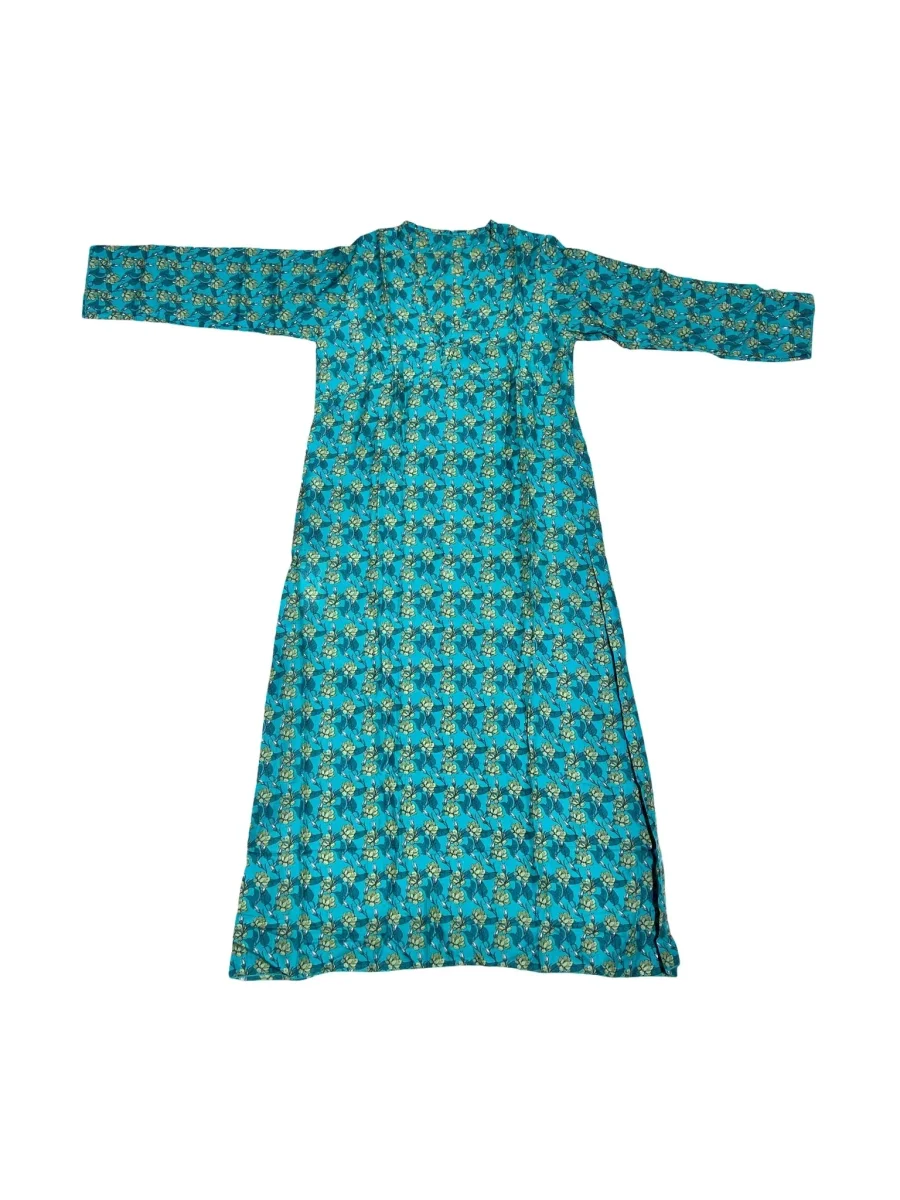 Vestido Mondo e Colori Seda Estampado Flor Azalea - Imagen 5