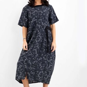 Robe longue aux motifs fleuris