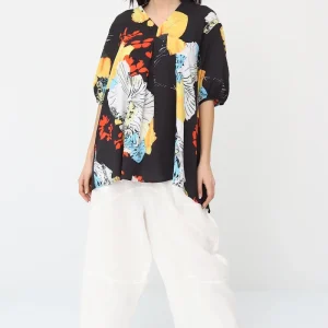 Blouse tunique à imprimé fleuri