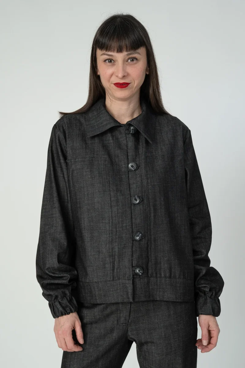 chaqueta famiglia negra - Imagen 4