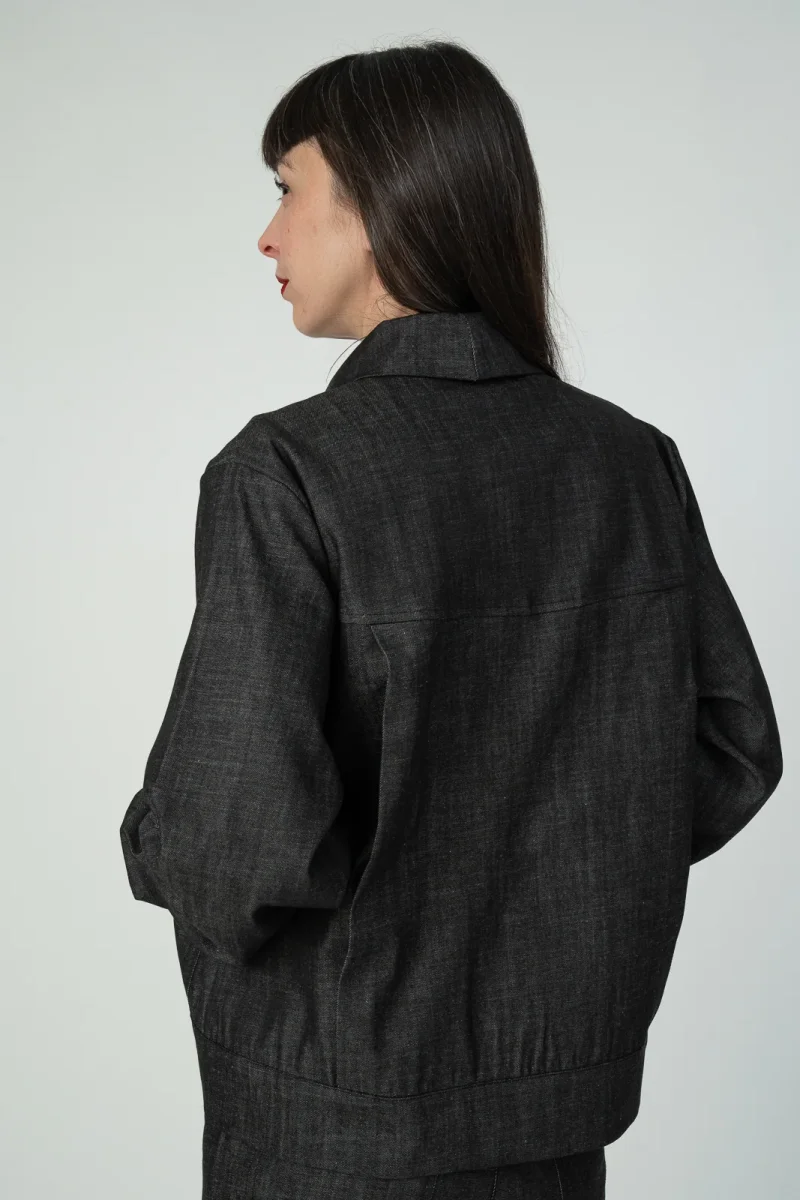 chaqueta famiglia negra - Imagen 8