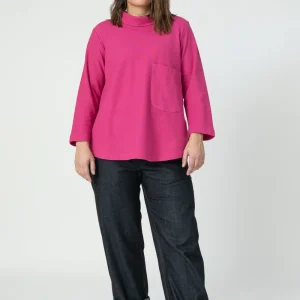 blusa casa fucsia