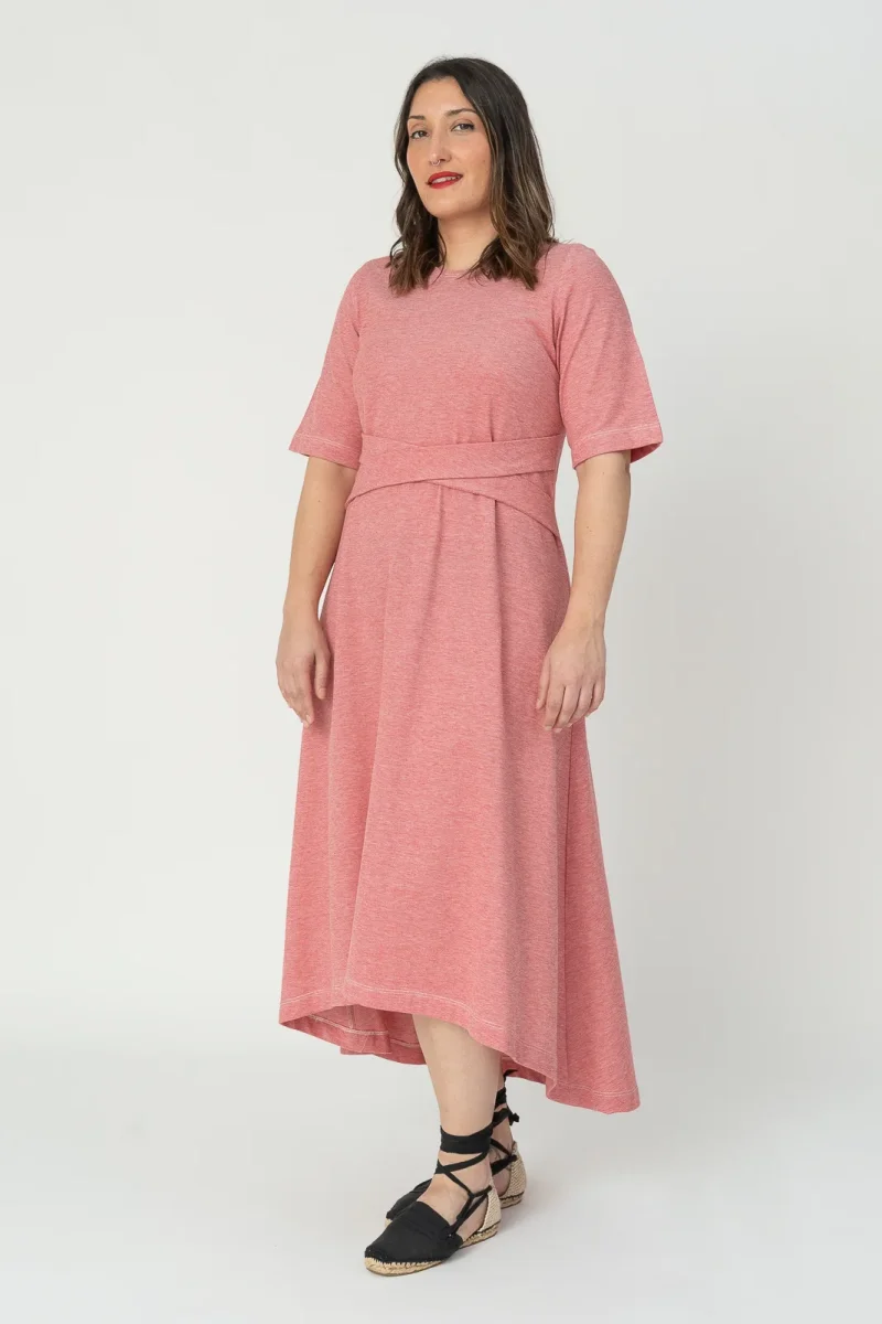 vestido sal rosa rojo - Imagen 3