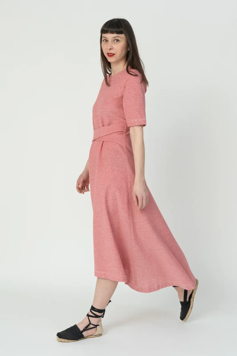 vestido sal rosa rojo - Imagen 8