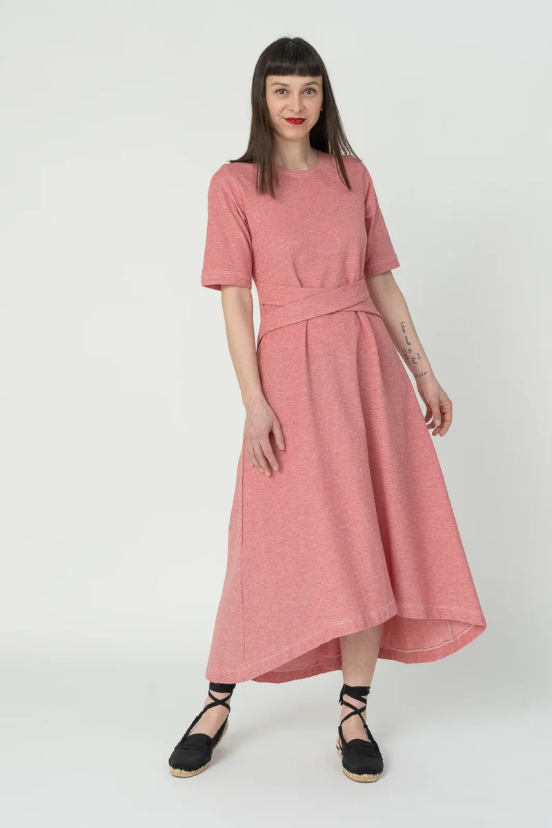 vestido sal rosa rojo - Imagen 9