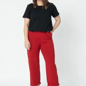 Pantalon Basico Rojo