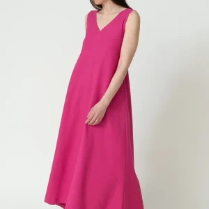 Vestido Y punto fucsia