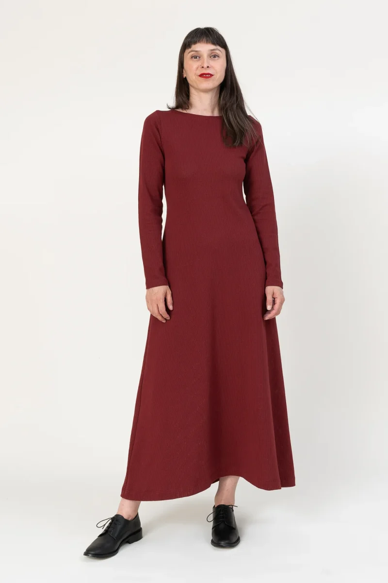 Vestido Trama pomegranate - Imagen 3