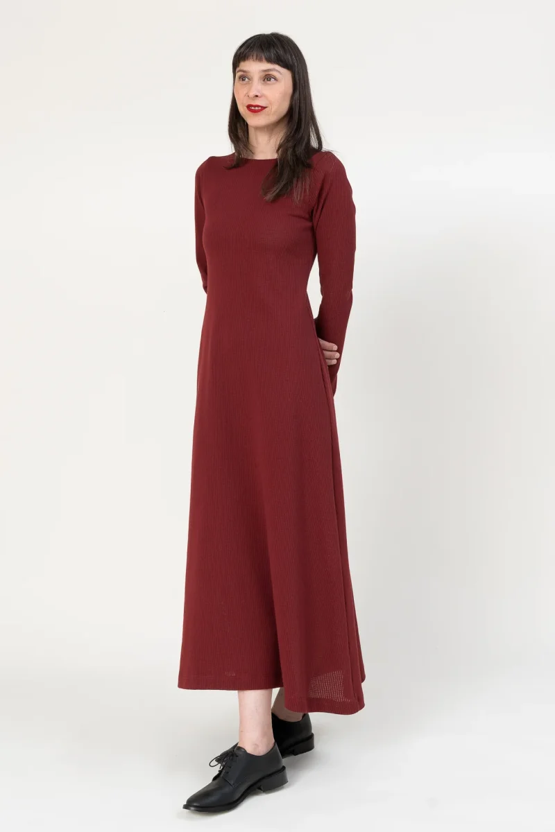 Vestido Trama pomegranate - Imagen 7
