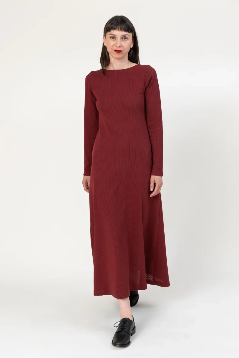 Vestido Trama pomegranate - Imagen 9
