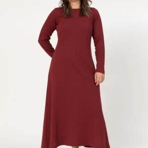 Vestido Trama pomegranate