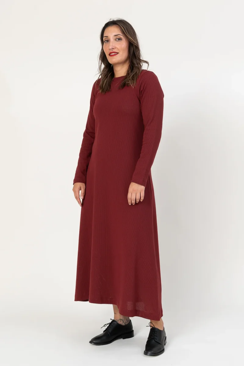 Vestido Trama pomegranate - Imagen 4