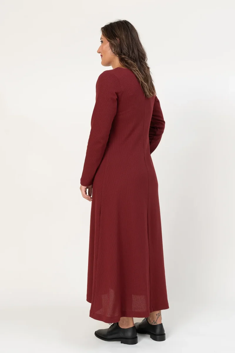 Vestido Trama pomegranate - Imagen 5