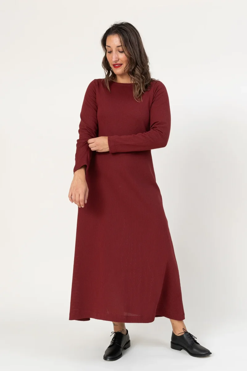 Vestido Trama pomegranate - Imagen 6