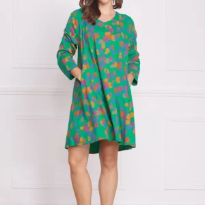 Robe tunique femme à motifs – 100% coton