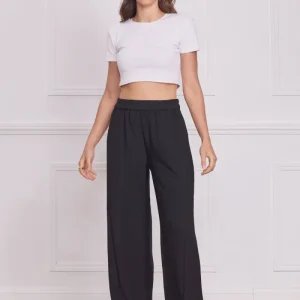 Pantalon noir coupe droite