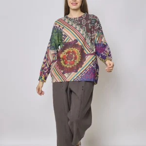Pull de noel aux impressions modernes