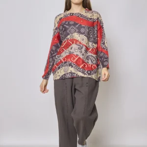 Pull de noel paisley