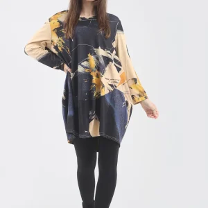 Robe tunique à motifs fleuris