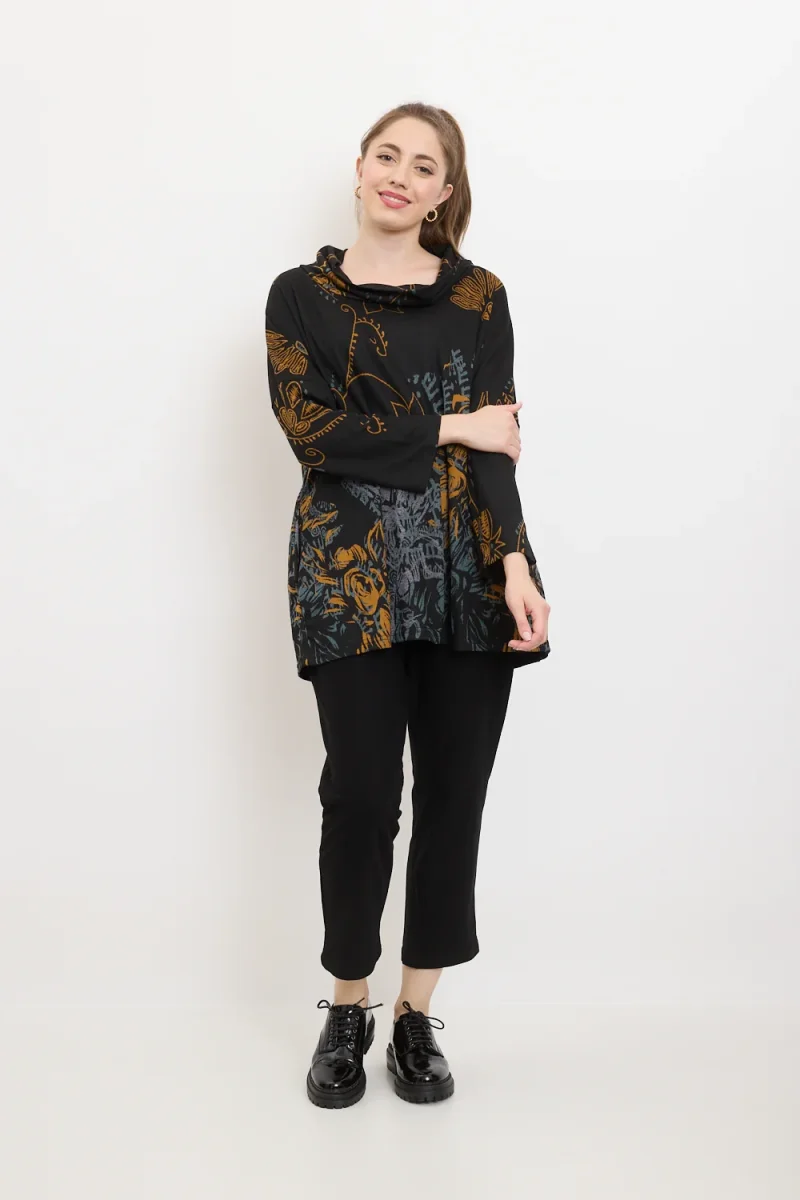 Blouse tunique à motifs fleurs sauvages - Imagen 5