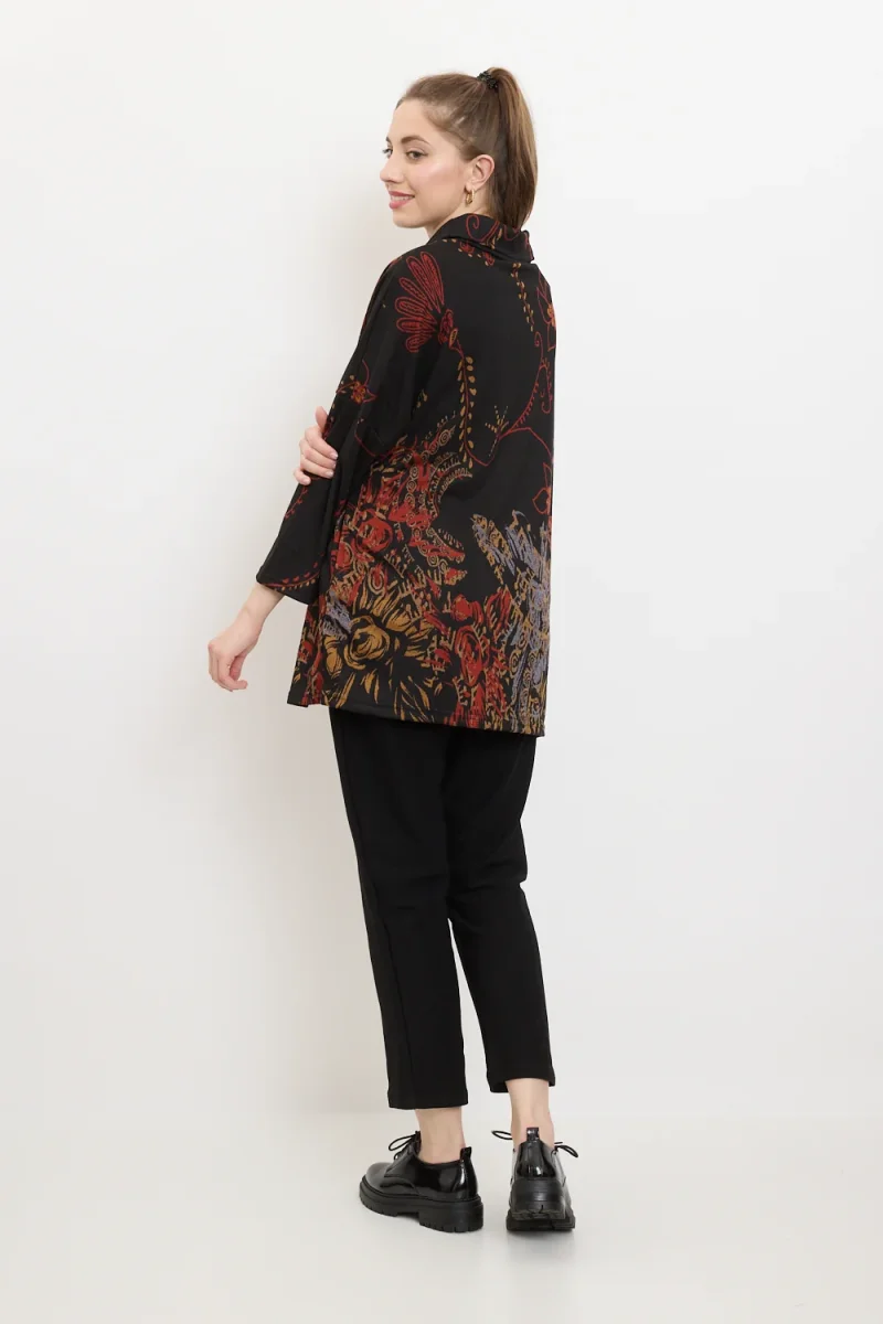 Blouse tunique à motifs fleurs sauvages - Imagen 4
