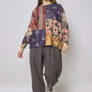 Pull de noel patchwork