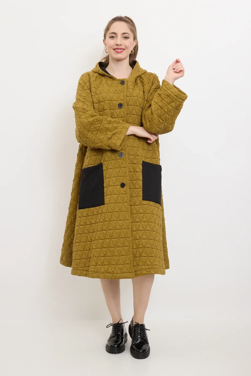 Manteau à motifs en losange - Imagen 5