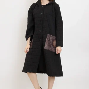 Manteau à motifs en losange