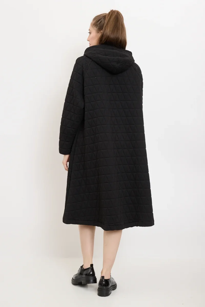 Manteau à motifs en losange - Imagen 4