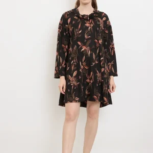 Robe tunique aux motifs floraux automnales