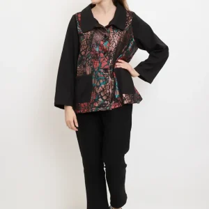 Veste aux motifs pierreux