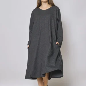 Robe longue grise
