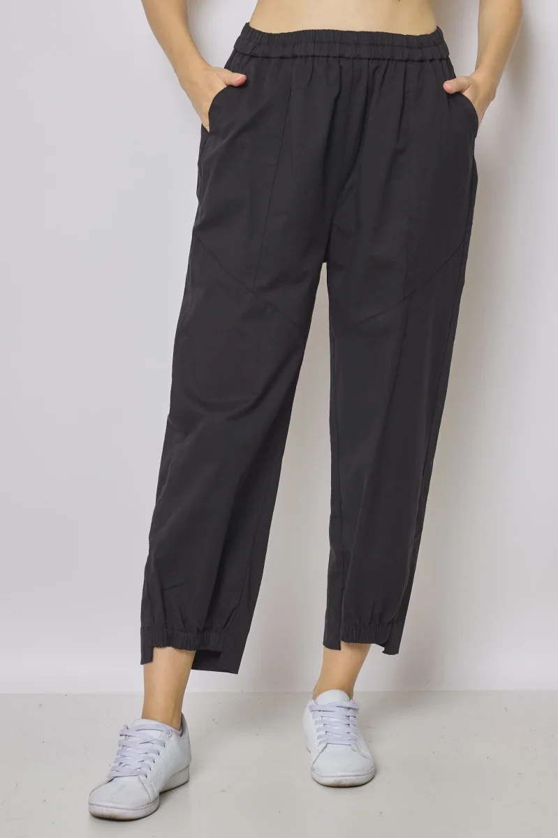 Pantalon avec bas en fente élastiquée - Imagen 2